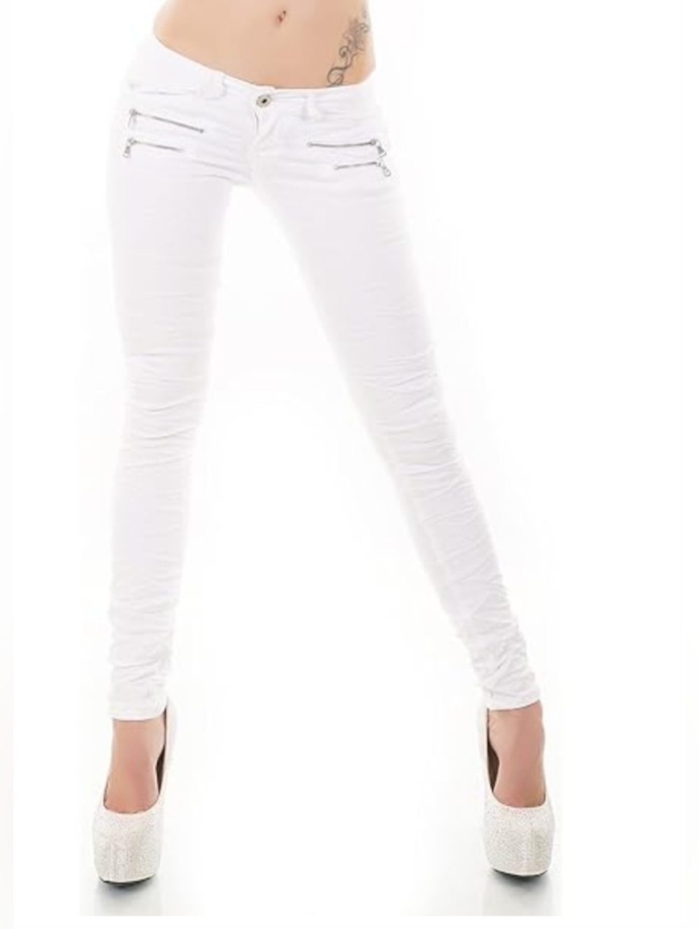 ZARA‎ ZIPPER POCKET SKINNY JEANS